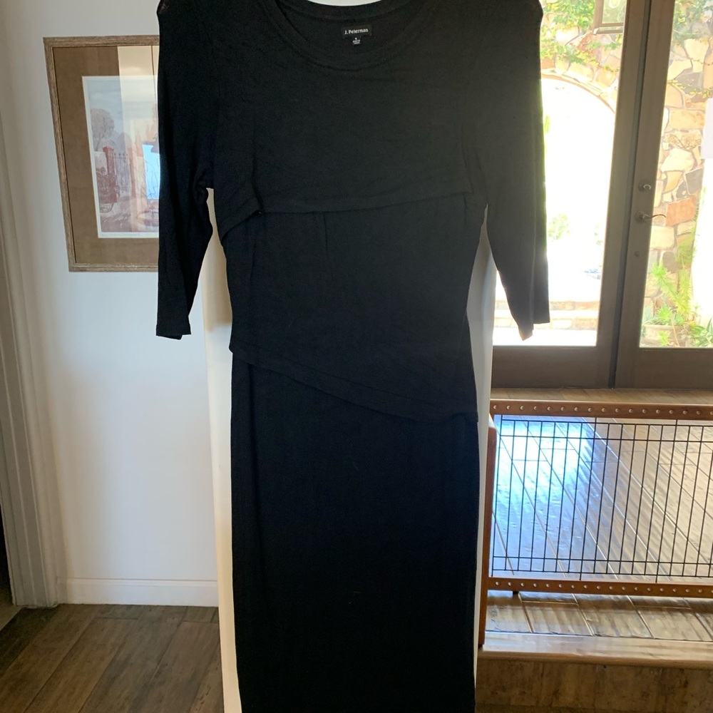 J. Peterman size 6 bandage layering straight cotton spandex LBD, like new!